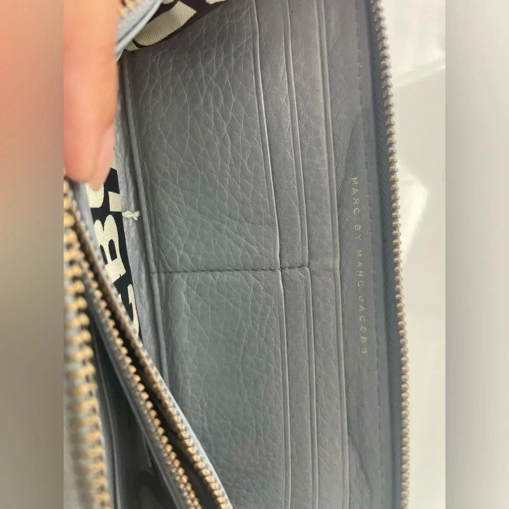 Marc By Marc Jacobs Blue Marc Leather Wallet